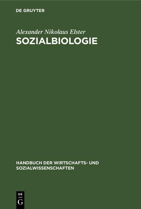 Produktbild: Sozialbiologie