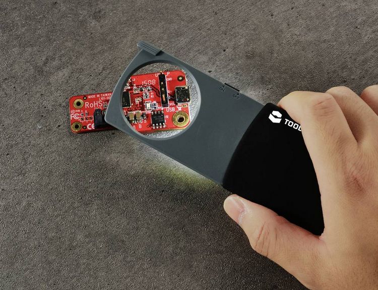 Produktbild: TOOLCRAFT TO-8997039 Handlupe mit LED-Beleuchtung Vergr&ouml;&szlig;erungsfaktor: 2.5 x