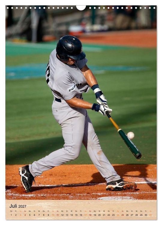 Produktbild: Baseball Power (Wandkalender 2027 DIN A3 hoch), CALVENDO Monatskalender