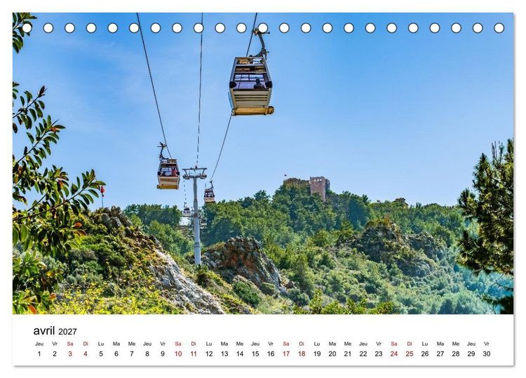 Produktbild: LA RIVIERA TURQUE Antiquit&eacute;. C&ocirc;te. Lumi&egrave;re. (Calendrier de bureau 2027 DIN A5 vertical), CALVENDO calendrier mensuel
