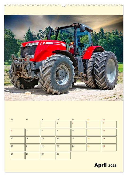 Produktbild: Traktor Giganten (Wandkalender 2026 DIN A2 hoch), CALVENDO Monatskalender