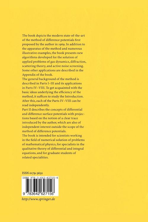 Produktbild: Method of Difference Potentials and Its Applications