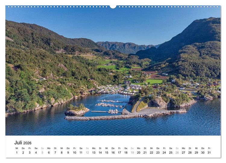 Produktbild: Norwegen - Magie aus Licht und Landschaft (Wandkalender 2026 DIN A2 quer), CALVENDO Monatskalender