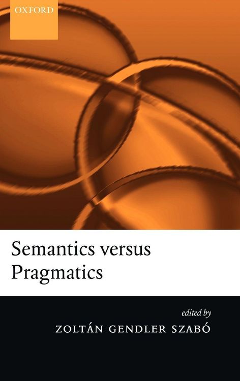 Produktbild: Semantics Versus Pragmatics