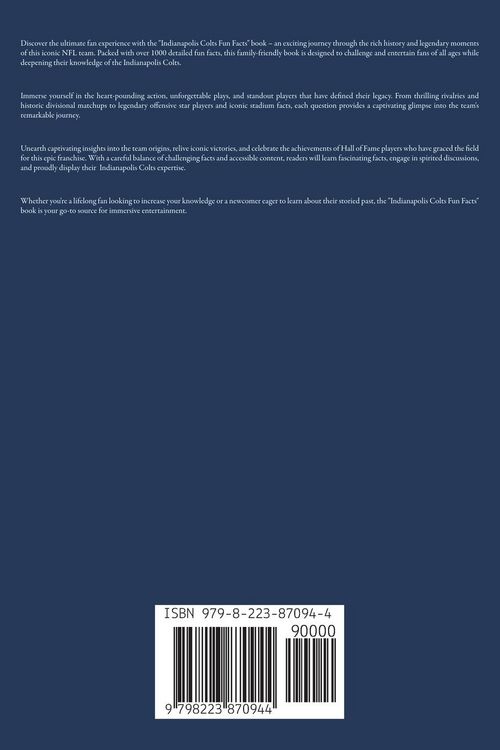 Produktbild: Indianapolis Colts Fun Facts