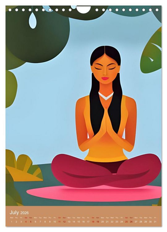 Produktbild: Meditation Unites (Wall Calendar 2026 DIN A4 portrait), CALVENDO 12 Month Wall Calendar