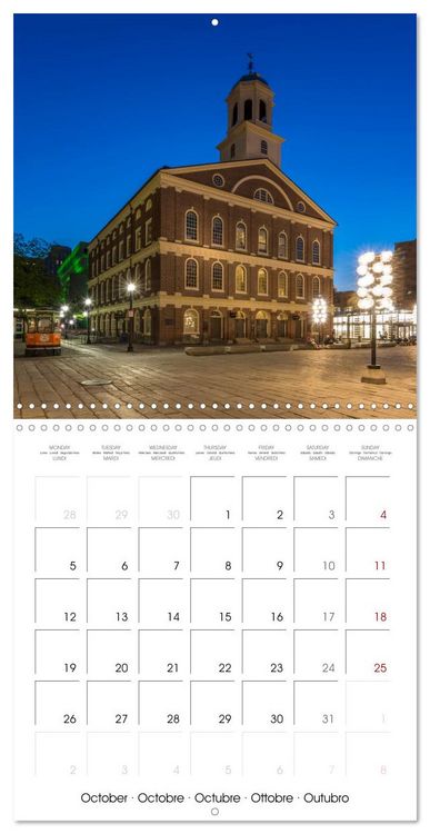 Produktbild: BOSTON Highlights (Wall Calendar 2026 12 &times; 12 Inch) CALVENDO 12 Month Wall Calendar