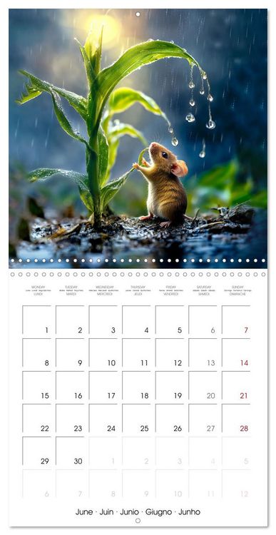 Produktbild: MOUSE MAGIC - Joyful Moments from the World of Mice (Wall Calendar 2026 12 &times; 12 Inch) CALVENDO 12 Month Wall Calendar
