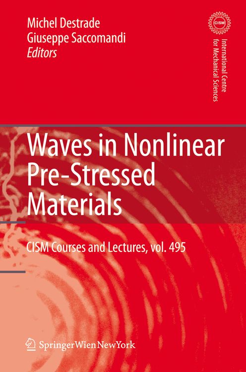 Produktbild: Waves in Nonlinear Pre-Stressed Materials
