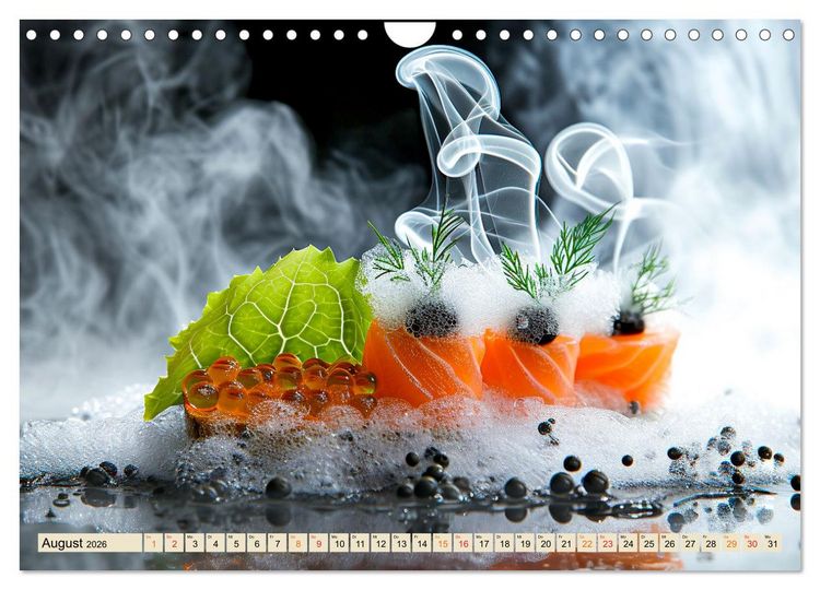 Produktbild: Molekulare K&uuml;che f&uuml;r Gourmets - Genuss erleben (Wandkalender 2026 DIN A4 quer), CALVENDO Monatskalender