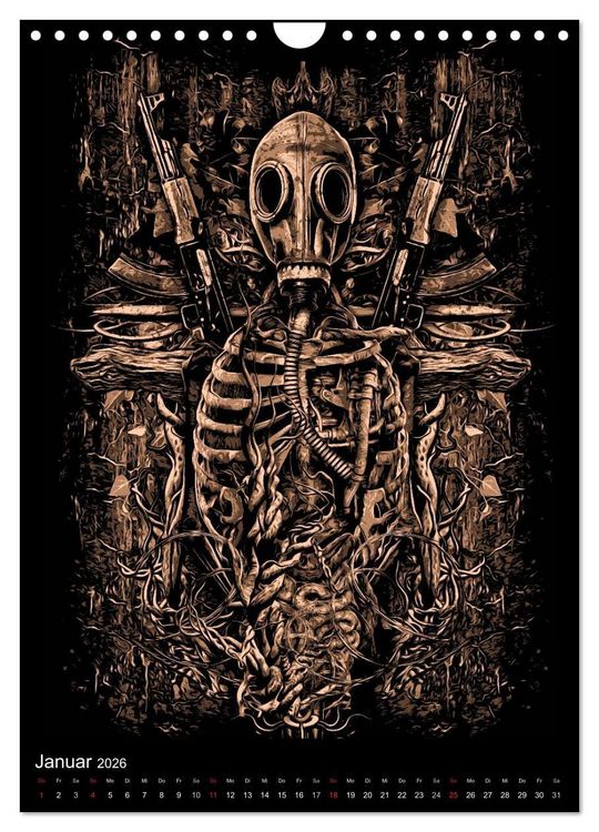 Produktbild: BLOODBOY/WAR ILLUSTRATION (Wandkalender 2026 DIN A4 hoch), CALVENDO Monatskalender