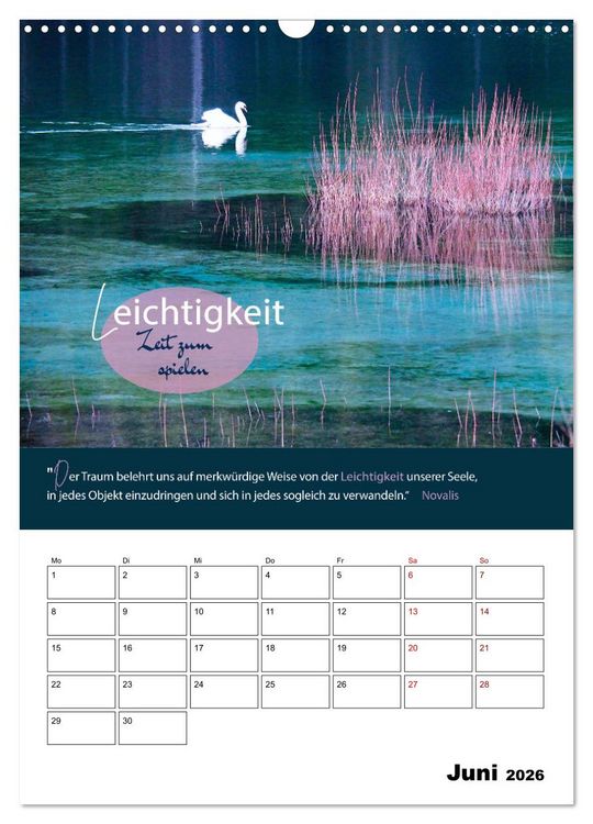 Produktbild: Zitate Wegbegleiter, mit Spr&uuml;chen durch das Jahr by VogtArt (Wandkalender 2026 DIN A3 hoch), CALVENDO Monatskalender