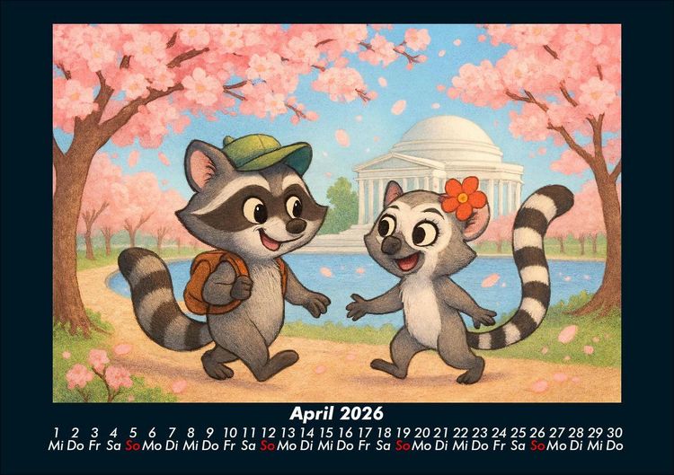 Produktbild: Rocco & Lulu - Reise durch die USA 2026 Fotokalender DIN A5