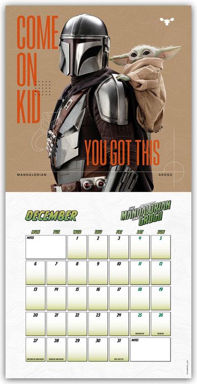 Produktbild: Star Wars &ndash; The Mandalorian and Grogu Movie 2027 &ndash; Wandkalender