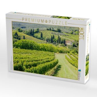 Produktbild: CALVENDO Puzzle Weinberg bei San Gimignano | 1000 Teile Lege-Gr&ouml;&szlig;e 64x48cm Foto-Puzzle f&uuml;r gl&uuml;ckliche Stunden
