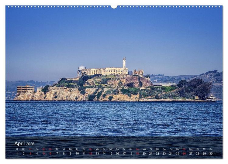 Produktbild: San Francisco Impressionen Tag und Nacht (hochwertiger Premium Wandkalender 2026 DIN A2 quer), Kunstdruck in Hochglanz