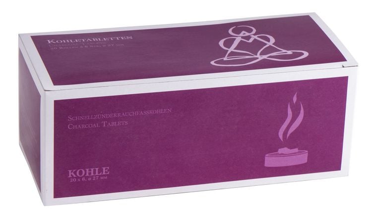 Produktbild: Kohletabletten 2.7 cm Rolle = 6 Tabletten