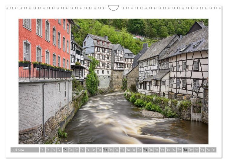 Produktbild: Monschau - Flanieren durch die historische Altstadt (Wandkalender 2026 DIN A3 quer), CALVENDO Monatskalender