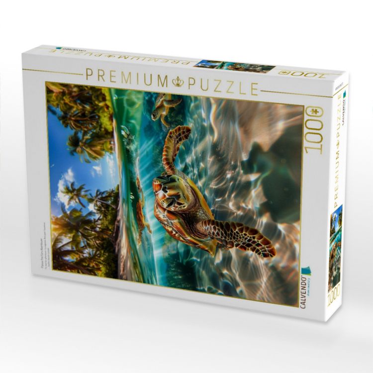 Produktbild: CALVENDO Puzzle Flosse frei f&uuml;rs Abenteuer | 1000 Teile Lege-Gr&ouml;&szlig;e 64x48cm Foto-Puzzle f&uuml;r gl&uuml;ckliche Stunden