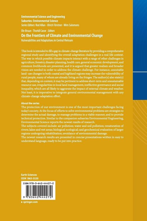 Produktbild: On the Frontiers of Climate and Environmental Change
