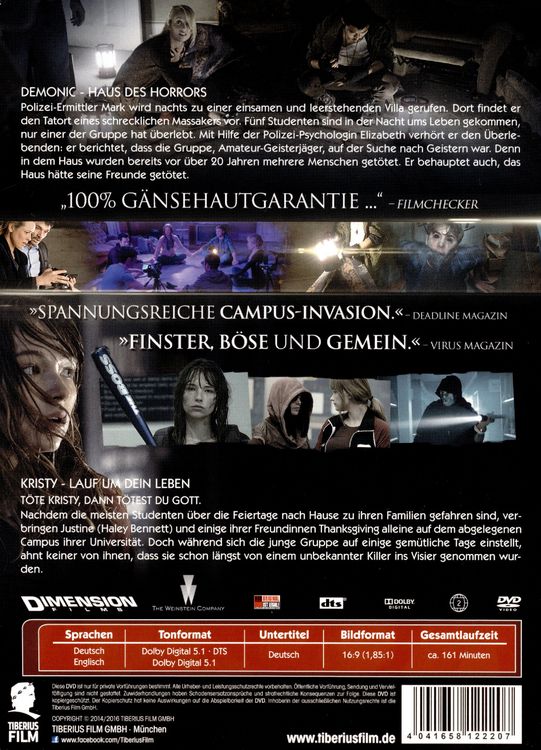 Produktbild: Mystery Double Pack 3: Demonic & Kristy - Double2Edition/Uncut [2 DVDs]