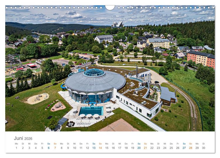 Produktbild: Oberhof - Urlaubsparadies am Rennsteig (Wandkalender 2026 DIN A3 quer), CALVENDO Monatskalender