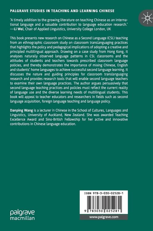 Produktbild: Multilingualism and Translanguaging in Chinese Language Classrooms
