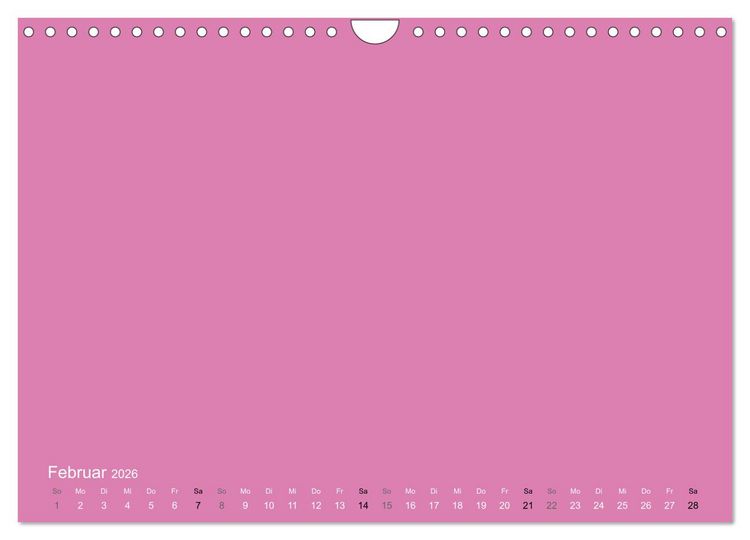 Produktbild: Bastelkalender - Pink (Wandkalender 2026 DIN A4 quer), CALVENDO Monatskalender