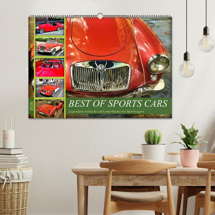 Produktbild: Best of Sports Cars - Legend&auml;re britische und amerikanische Sportwagen (Wandkalender 2026 DIN A2 quer), CALVENDO Monatskalender