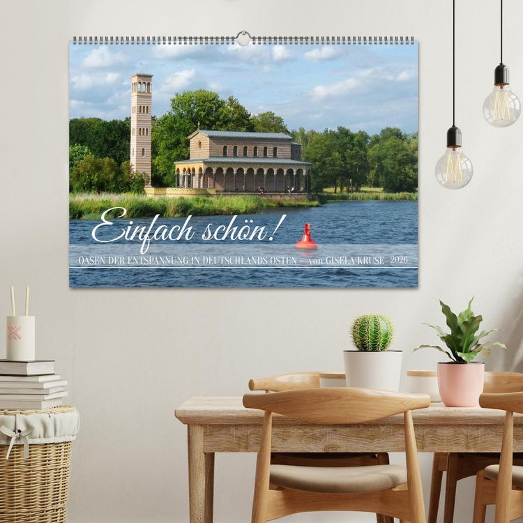 Produktbild: Einfach sch&ouml;n - Oasen der Entspannung in Deutschlands Osten (Wandkalender 2026 DIN A2 quer), CALVENDO Monatskalender
