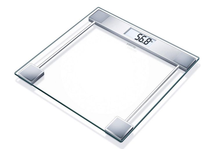 Produktbild: Sanitas SGS 06 Personenwaage 755.19 digital W&auml;gebereich (max.)=150kg Glas, Ebony Black