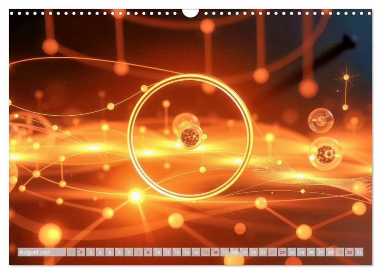 Produktbild: Quantenmechanik von Bits zu Qubits (Wandkalender 2026 DIN A3 quer), CALVENDO Monatskalender