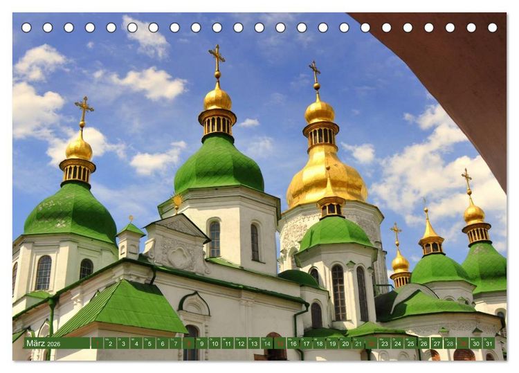 Produktbild: Kiew - Hauptstadt der Ukraine (Tischkalender 2026 DIN A5 quer), CALVENDO Monatskalender