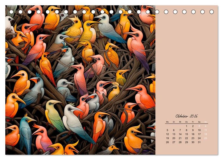 Produktbild: Tierisches Gewimmel (Tischkalender 2026 DIN A5 quer), CALVENDO Monatskalender