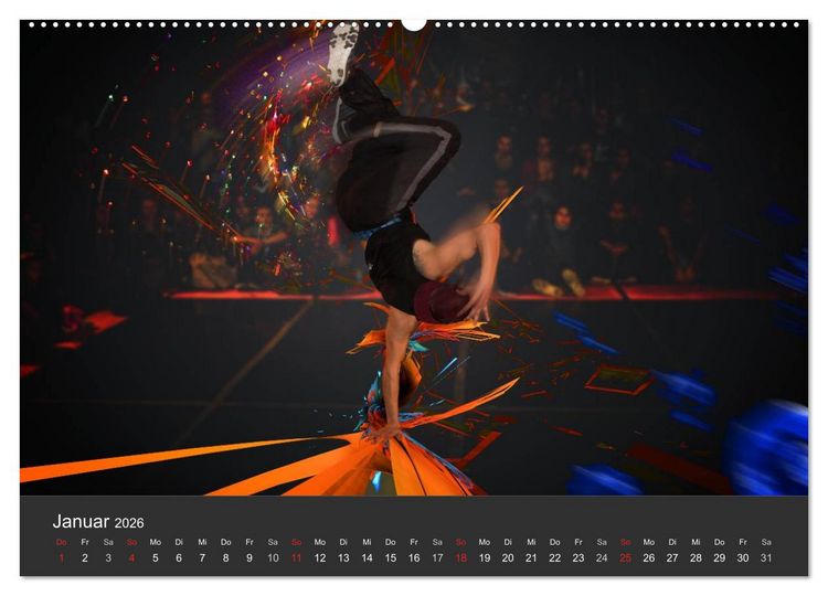 Produktbild: Break Dance B-boys & B-girls (Wandkalender 2026 DIN A2 quer), CALVENDO Monatskalender