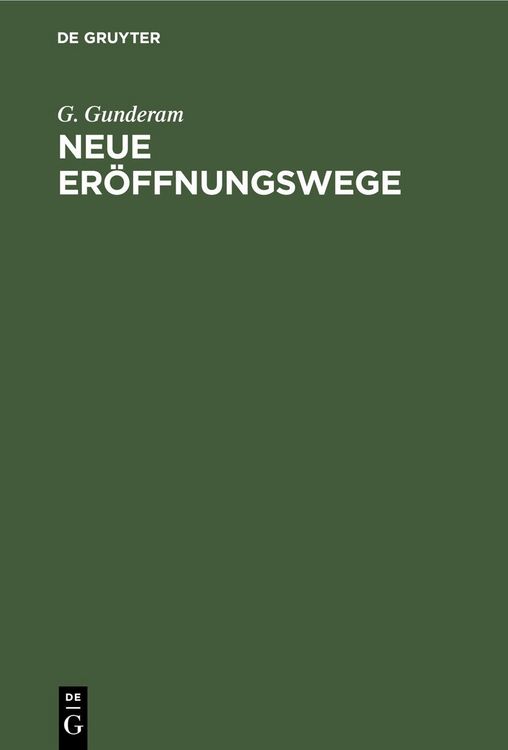 Produktbild: Neue Er&ouml;ffnungswege