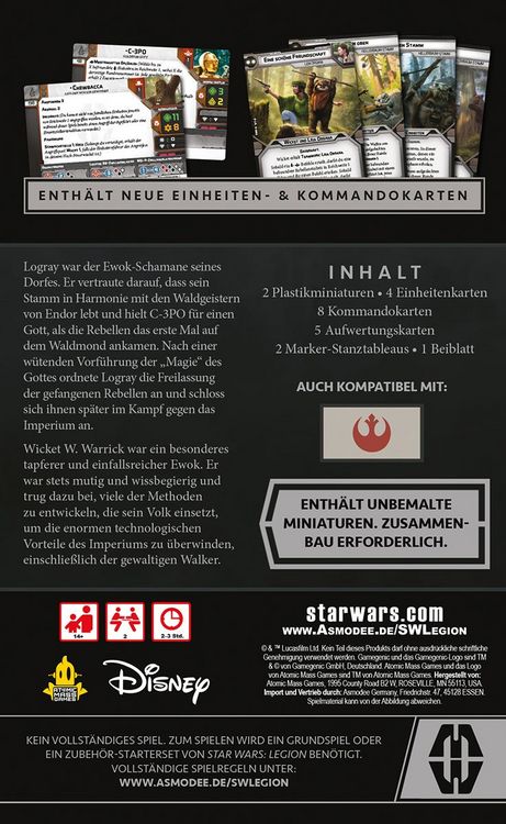 Produktbild: Star Wars Legion - Logray & Wicket