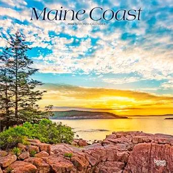 Produktbild: Maine Coast 2026 12 X 24 Inch (Hanging) Monthly Square Wall Calendar Plastic-Free