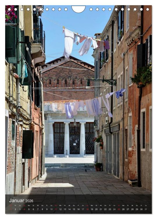 Produktbild: Fotografischer Streifzug durch Venedig (Wandkalender 2026 DIN A4 hoch), CALVENDO Monatskalender