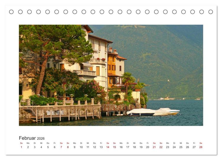 Produktbild: Valsolda. Malerische D&ouml;rfer am Luganer See (Tischkalender 2026 DIN A5 quer), CALVENDO Monatskalender