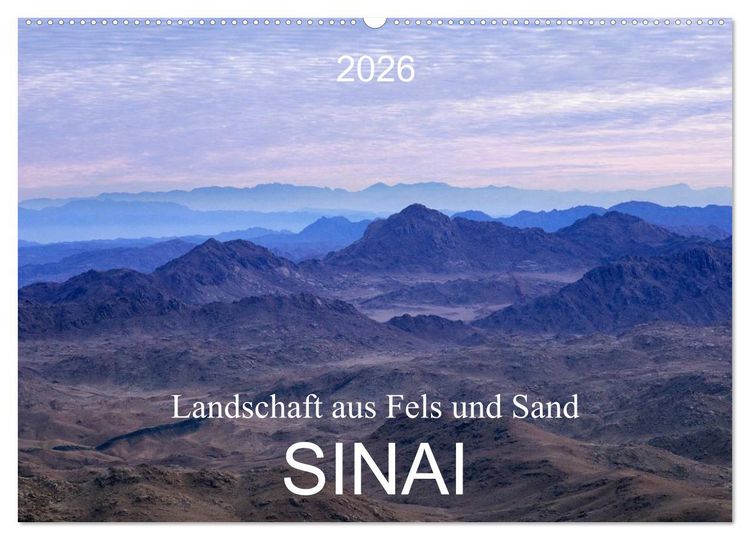 Produktbild: Sinai - Landschaft aus Fels und Sand (Wandkalender 2026 DIN A2 quer), CALVENDO Monatskalender
