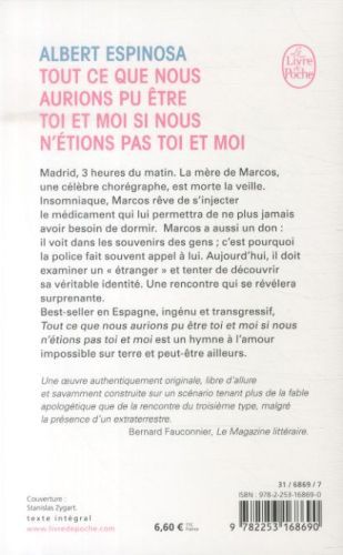 Produktbild: Espinosa, A: Tout Ce Que Nous Aurions Pu &Egrave;tre Toi Et Moi, Si