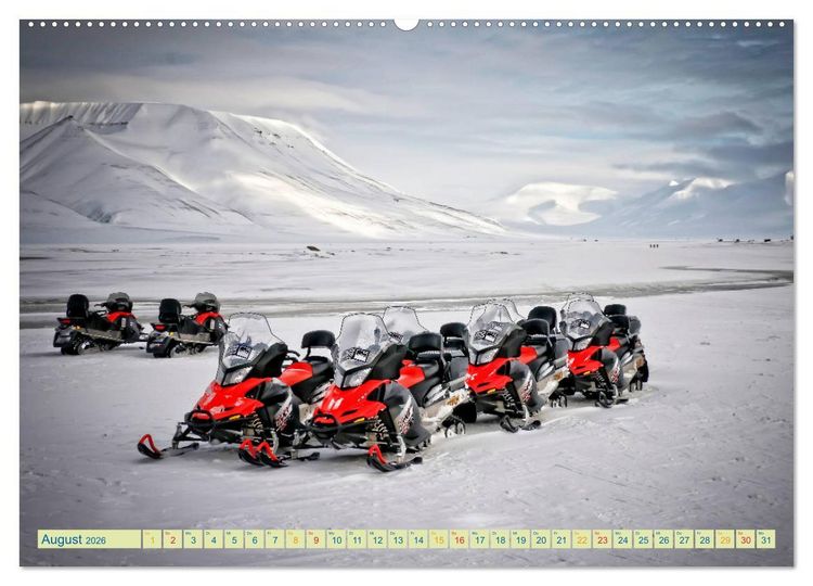 Produktbild: Schneemobil - so cool (hochwertiger Premium Wandkalender 2026 DIN A2 quer), Kunstdruck in Hochglanz
