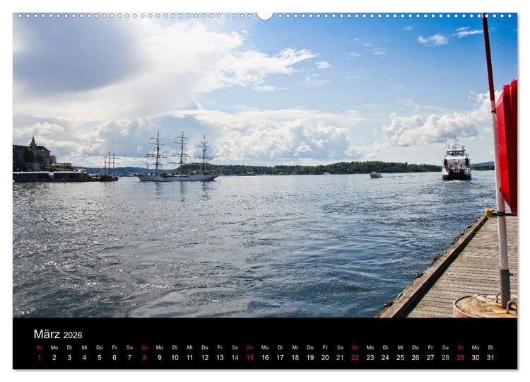 Produktbild: Oslo (Wandkalender 2026 DIN A2 quer), CALVENDO Monatskalender