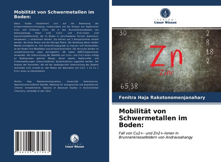Produktbild: Mobilit&auml;t von Schwermetallen im Boden: