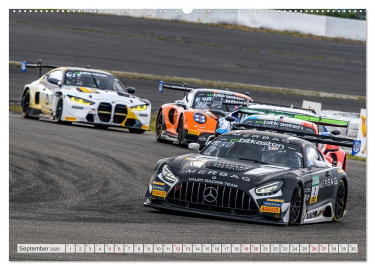 Produktbild: Schwaben Pfeile - STARS beim GT MASTERS (hochwertiger Premium Wandkalender 2026 DIN A2 quer), Kunstdruck in Hochglanz