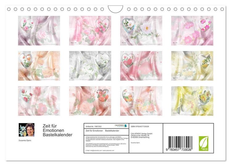 Produktbild: Zeit f&uuml;r Emotionen Bastelkalender (Wandkalender 2026 DIN A4 quer), CALVENDO Monatskalender