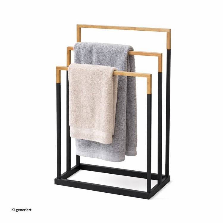 Produktbild: HTI-Living Handtuchtrockner mit 3 Stangen Modern in Schwarz