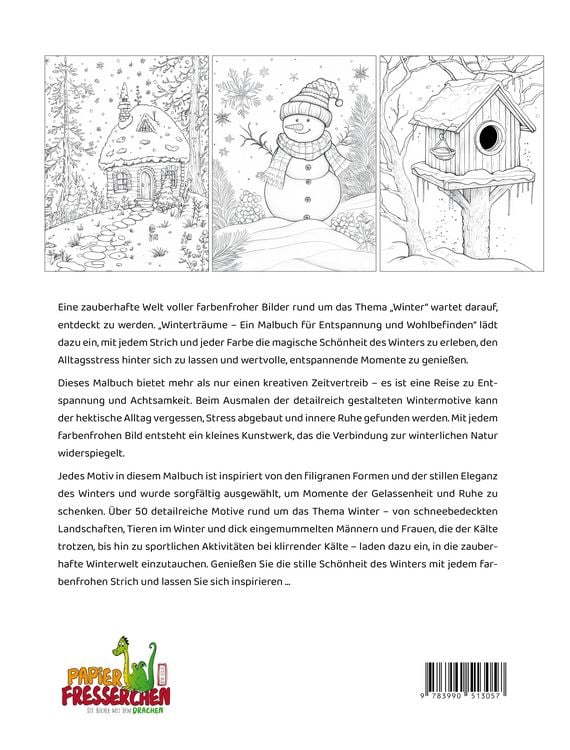 Produktbild: Wintertr&auml;ume - Ein Malbuch f&uuml;r Entspannung und Wohlbefinden