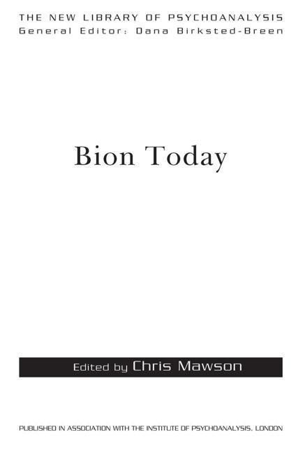 Produktbild: Mawson, C: Bion Today